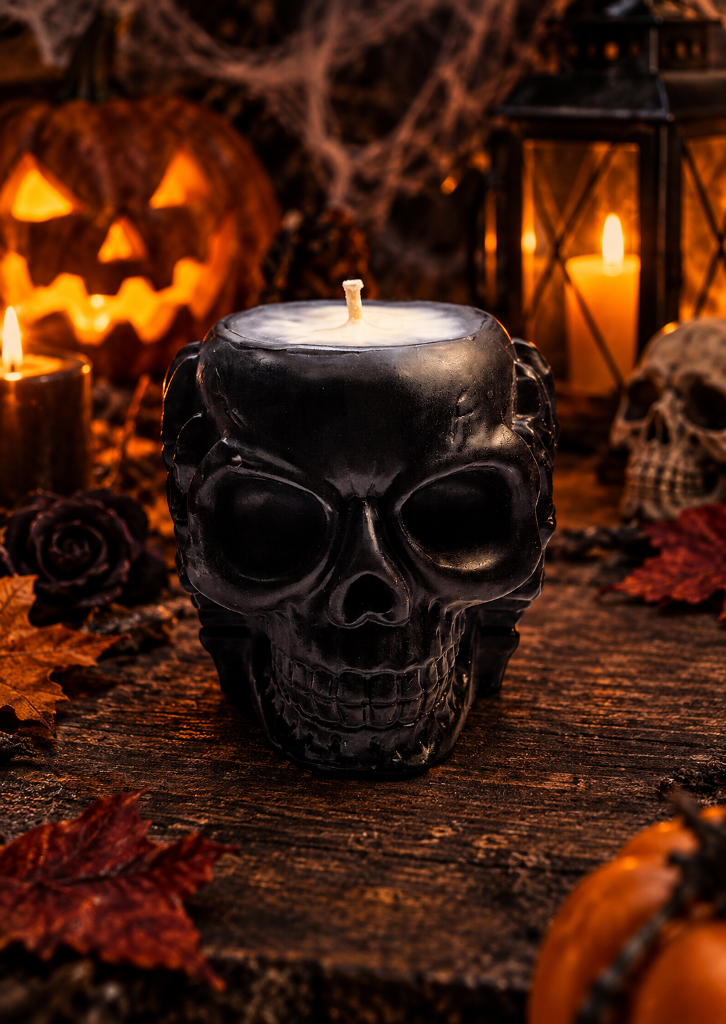 Tête de mort noir